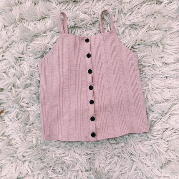 American Eagle Outfitters Tops - pink ribbed tank top